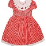 Smocked Dresses of Red and White Checked design