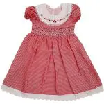 Beautiful Dark Red Smocked Dresses