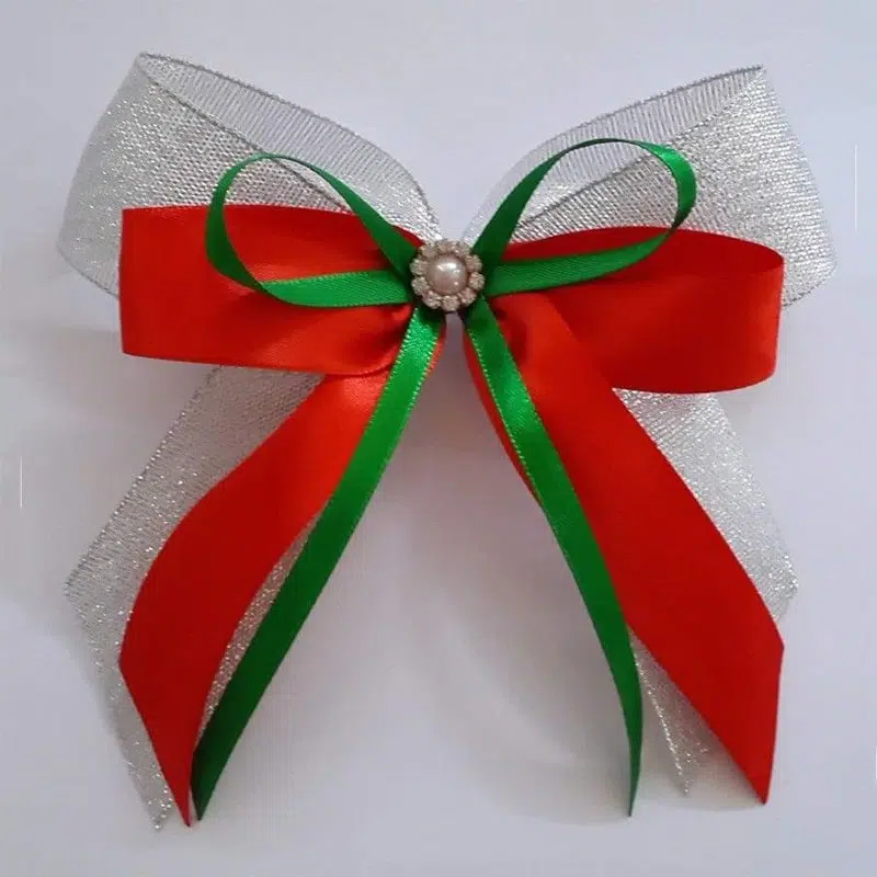 Christmas Hair Bow Clip
