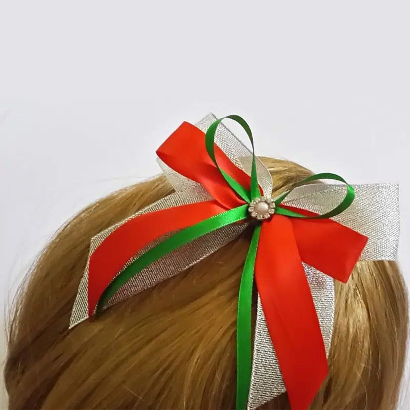 Christmas Hair bow clip