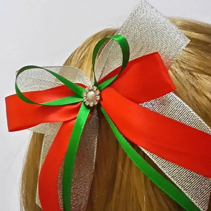 Christmas Hair bow clip