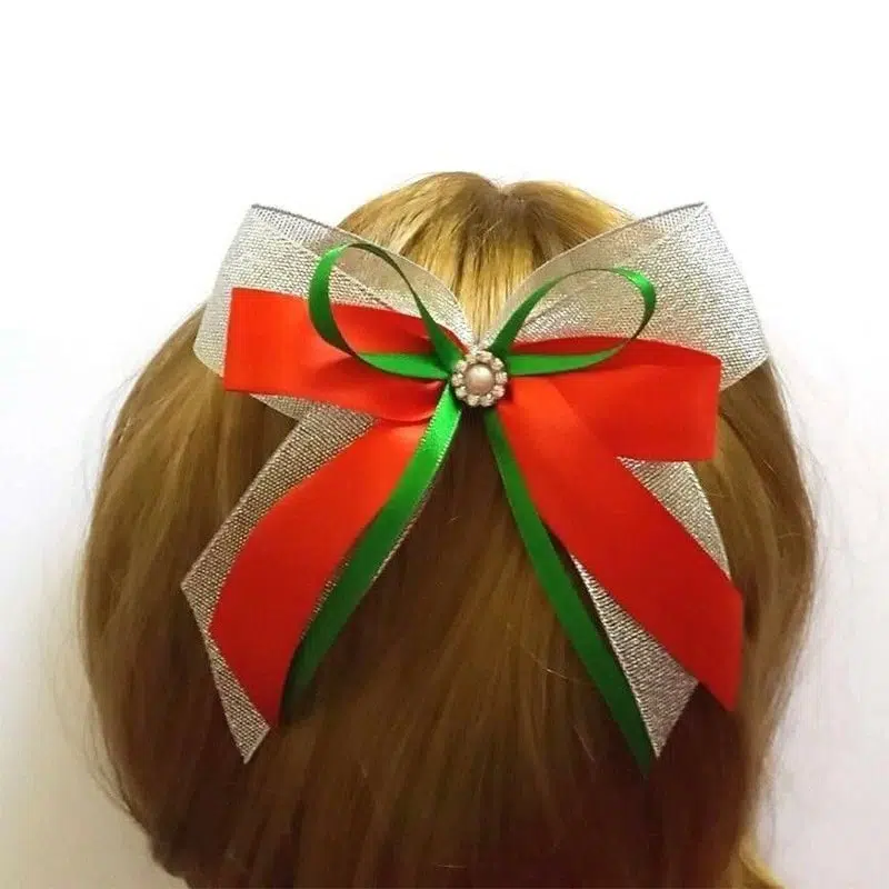 Christmas Hair bow clip